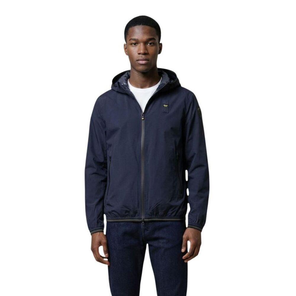 Blauer Blue Polyamide Shell Men's Jacket
